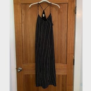 MONTEAU Striped Midi Dress